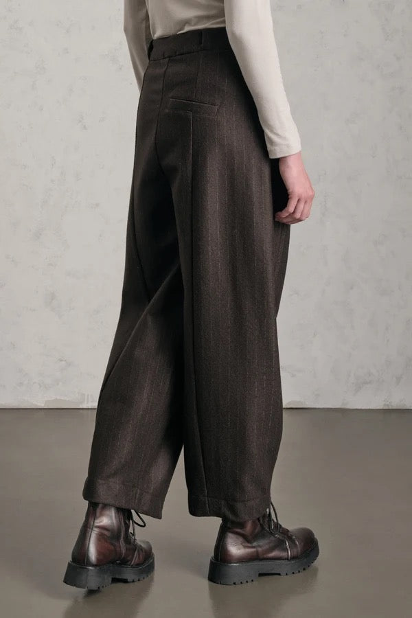 Transit Pinstriped Light Wool Trouser Coco-Transit-Thistle Hill