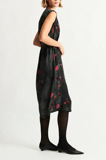 Raquel Allegra Zaire Dress Petal Black-Raquel Allegra-Thistle Hill