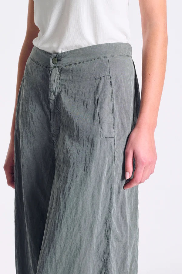 Transit Wide-leg Cropped Trousers Sage-Transit-Thistle Hill