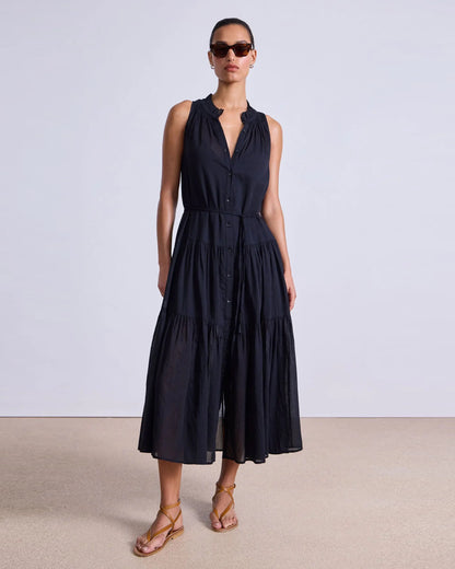 Apiece Apart Trinidad Tank Dress Black-Apiece Apart-Thistle Hill