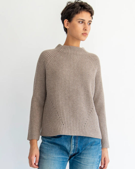 Demylee Daphne Wool Sweater Heather Brown-Demylee-Thistle Hill