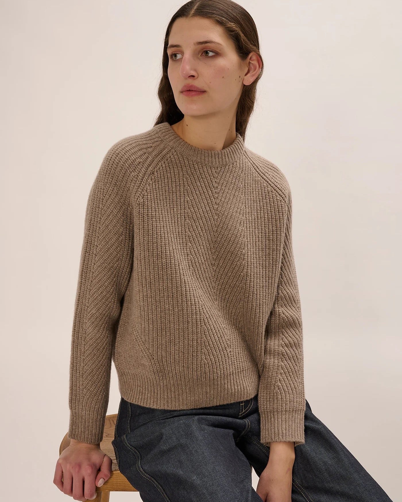 Demylee Chelsea Wool Sweater Heather Brown-Demylee-Thistle Hill