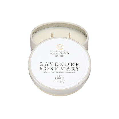 Linnea Petit Double Wick Candle Lavender Rosemary-LINNEA-Thistle Hill