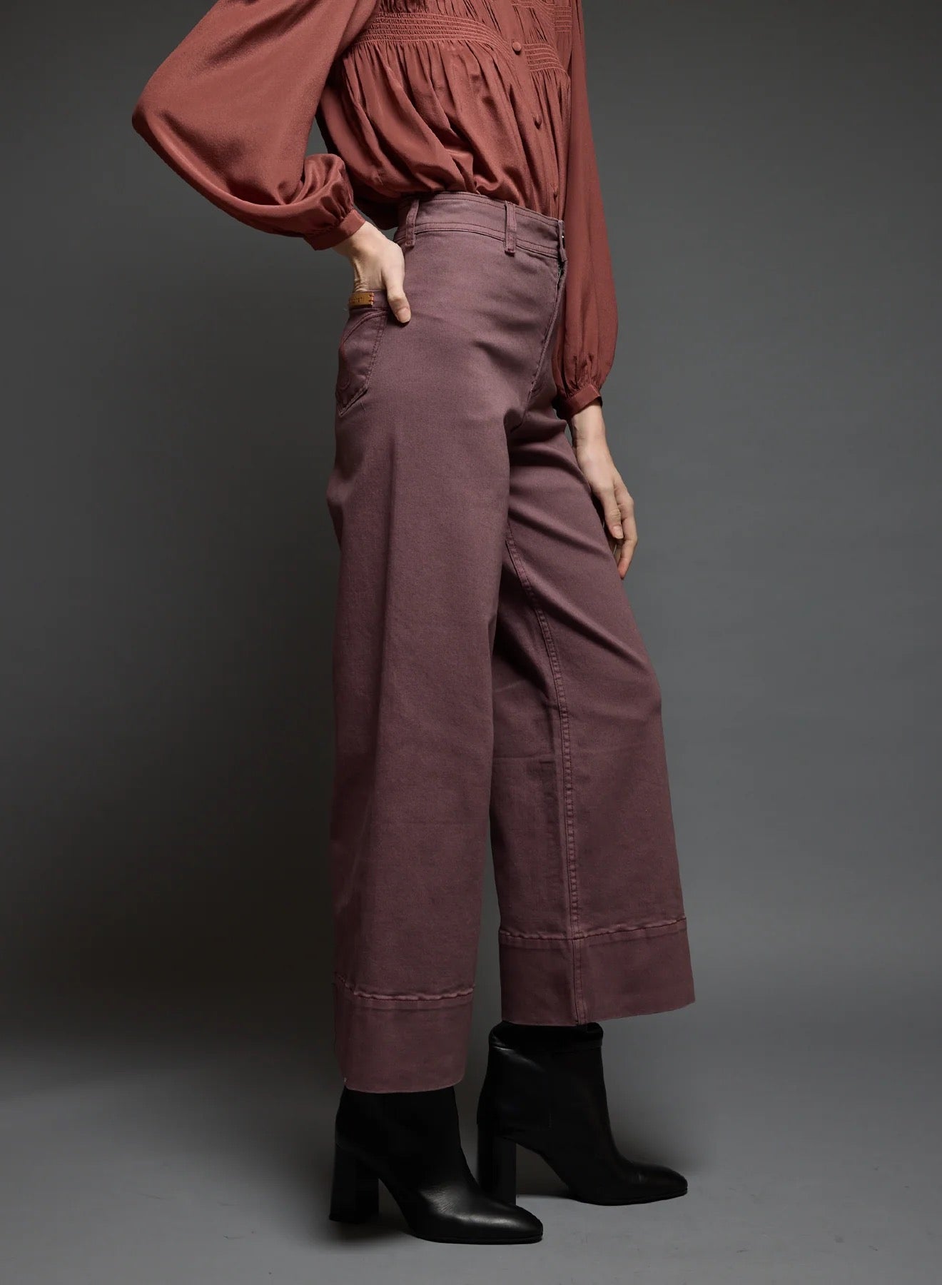 Love Binetti Costa Plum Pants-Love Binetti-Thistle Hill