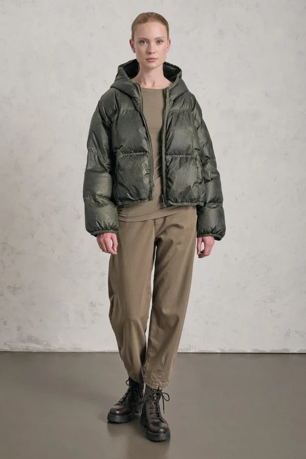 Transit Hooded Down Jacket Green-Transit-Thistle Hill