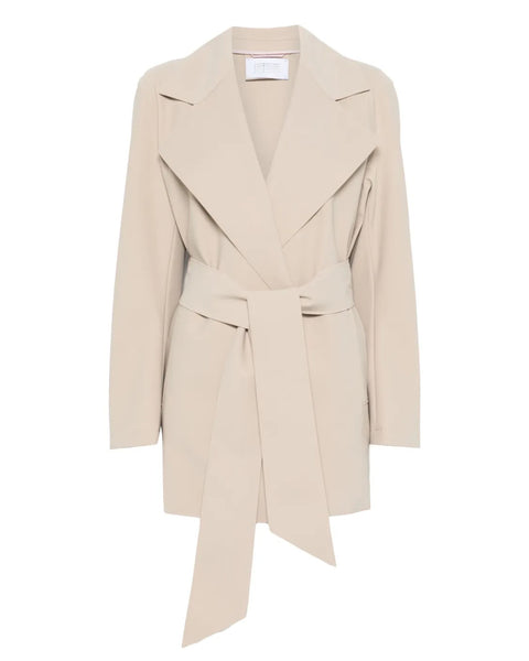 Harris Wharf London Belted Clutch Jacket Scuba Sand Harris Wharf London Belted Clutch Jacket Scuba Sand
