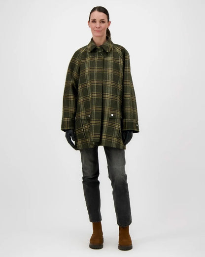 Pret Pour Partir Astrid Moo Coat Check Brown-Pret Pour Partir-Thistle Hill