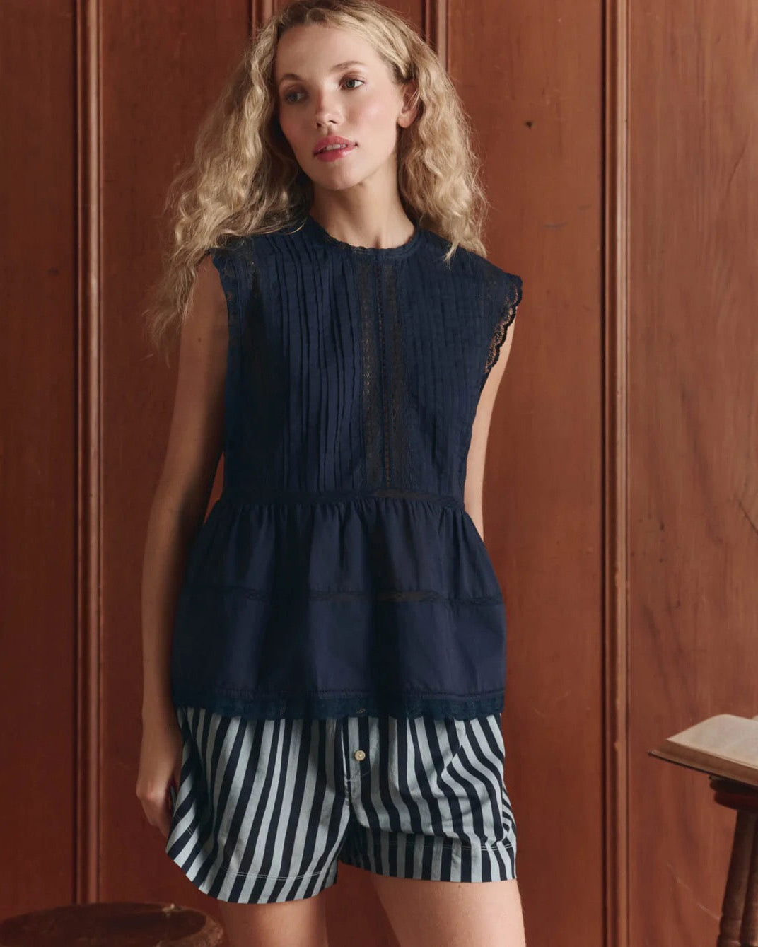 The Great Sonnet Top Navy-The Great-Thistle Hill