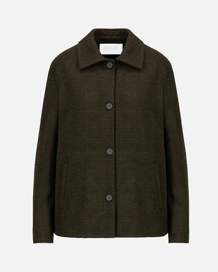 Harris Wharf Chore Jacket Brown Green-Harris Wharf London-Thistle Hill