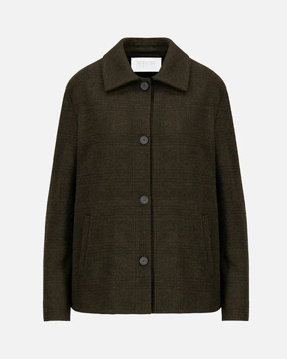 Harris Wharf Chore Jacket Brown Green-Harris Wharf London-Thistle Hill