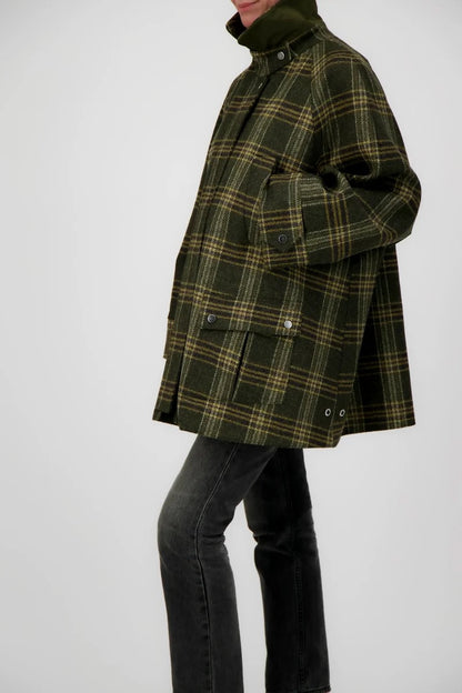 Pret Pour Partir Astrid Moo Coat Check Brown-Pret Pour Partir-Thistle Hill