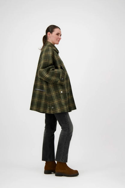 Pret Pour Partir Astrid Moo Coat Check Brown-Pret Pour Partir-Thistle Hill