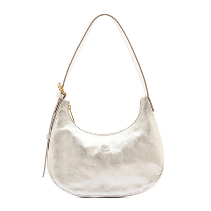 Il Bisonte Belcanto Shoulder Bag Metallic Silver-Il Bisonte-Thistle Hill