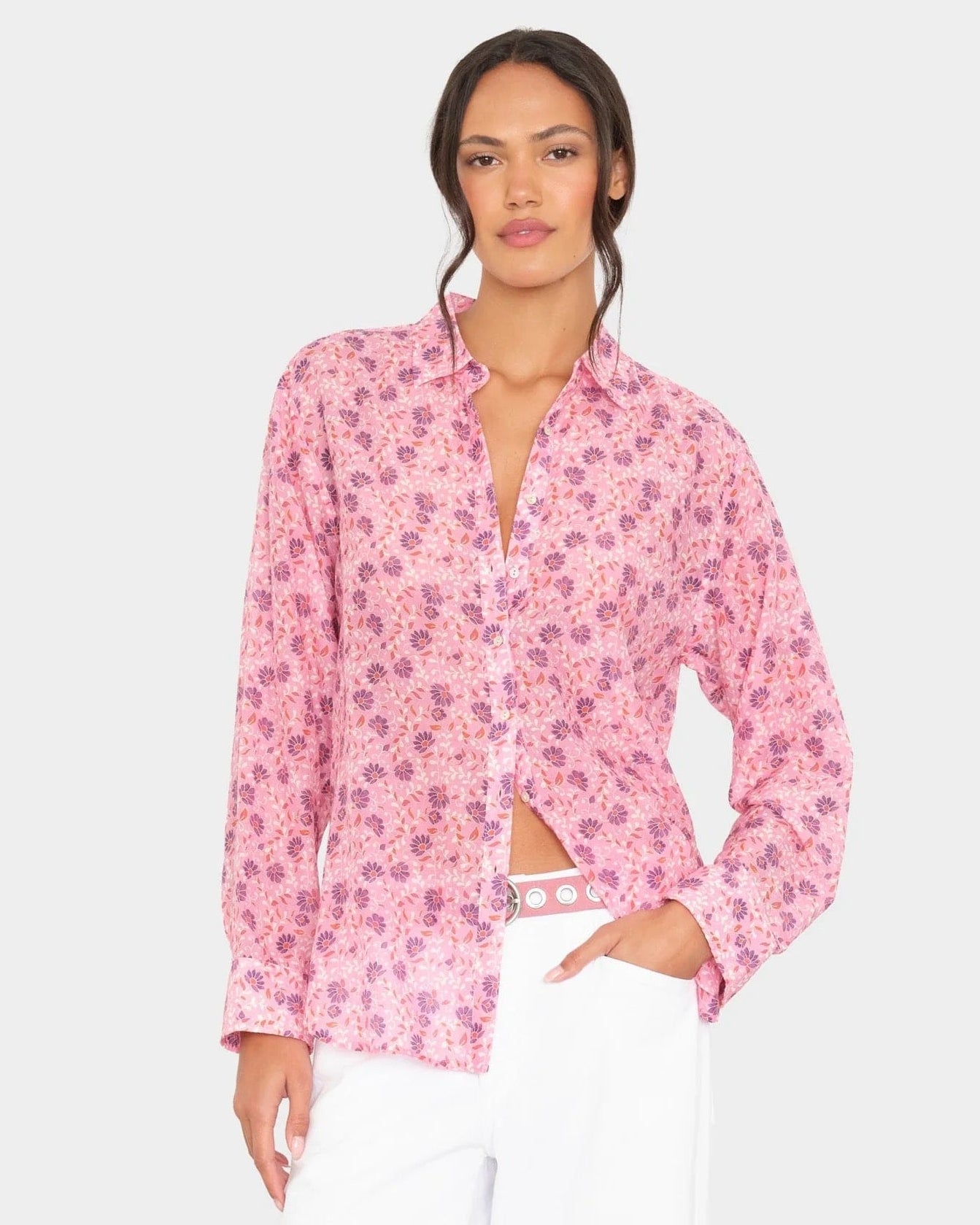 Xirena Beau Shirt Violet Petals-Xirena-Thistle Hill