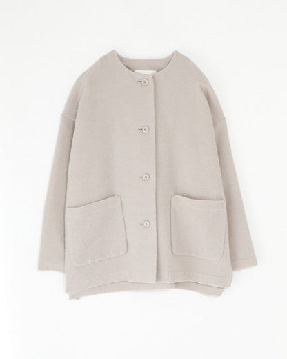 Evam Eva Wool Boucle Jacket Ecru-Evam Eva-Thistle Hill