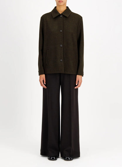 Harris Wharf Chore Jacket Brown Green-Harris Wharf London-Thistle Hill