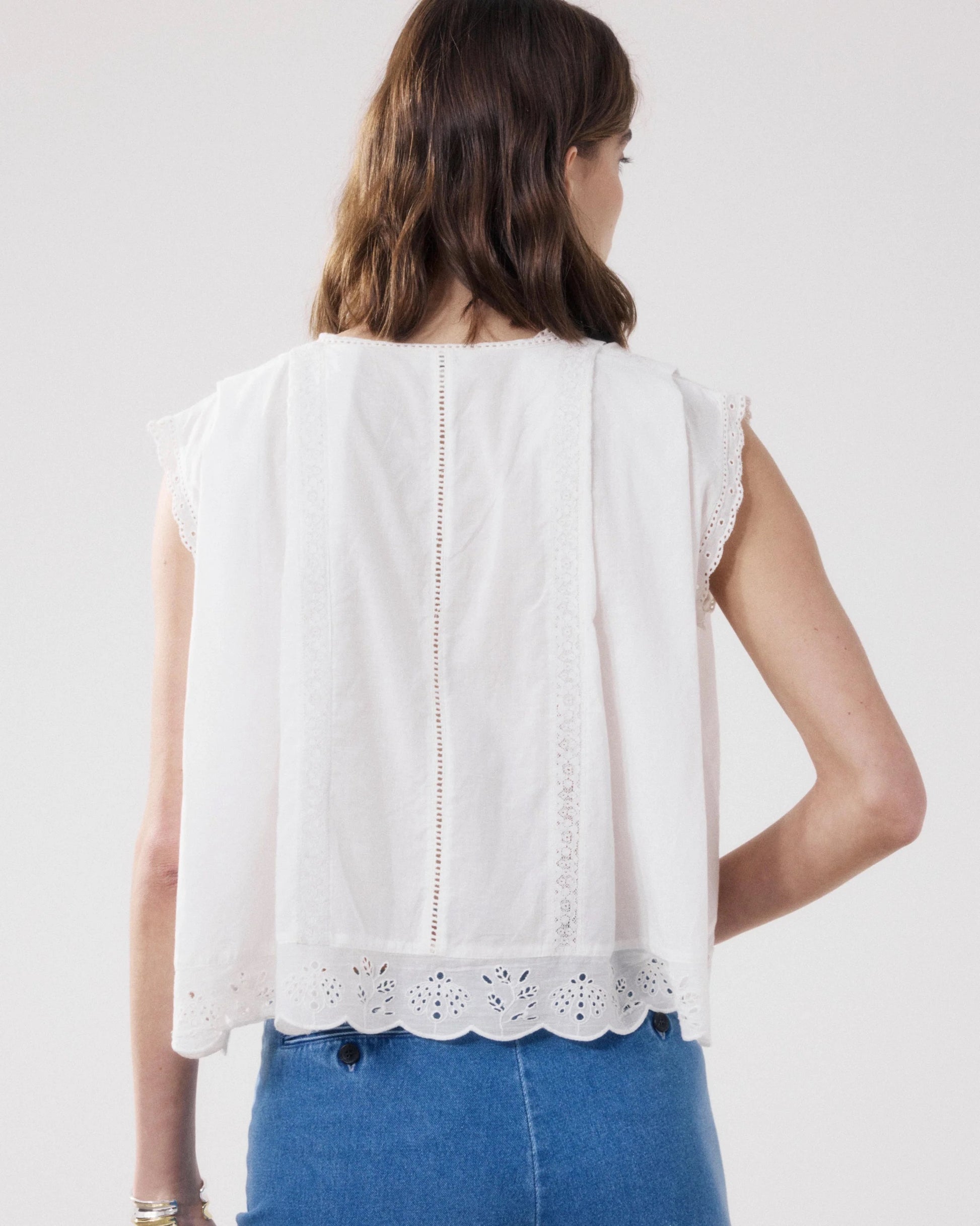 Hartford Cybil Woven Shirt Ecru-Hartford-Thistle Hill