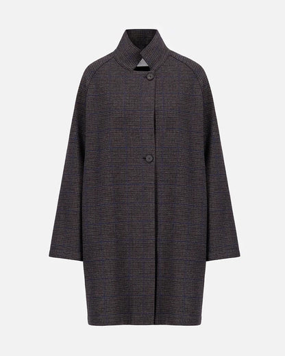 Harris Wharf/ Loro Piana Raglan Cape Grey & Brown