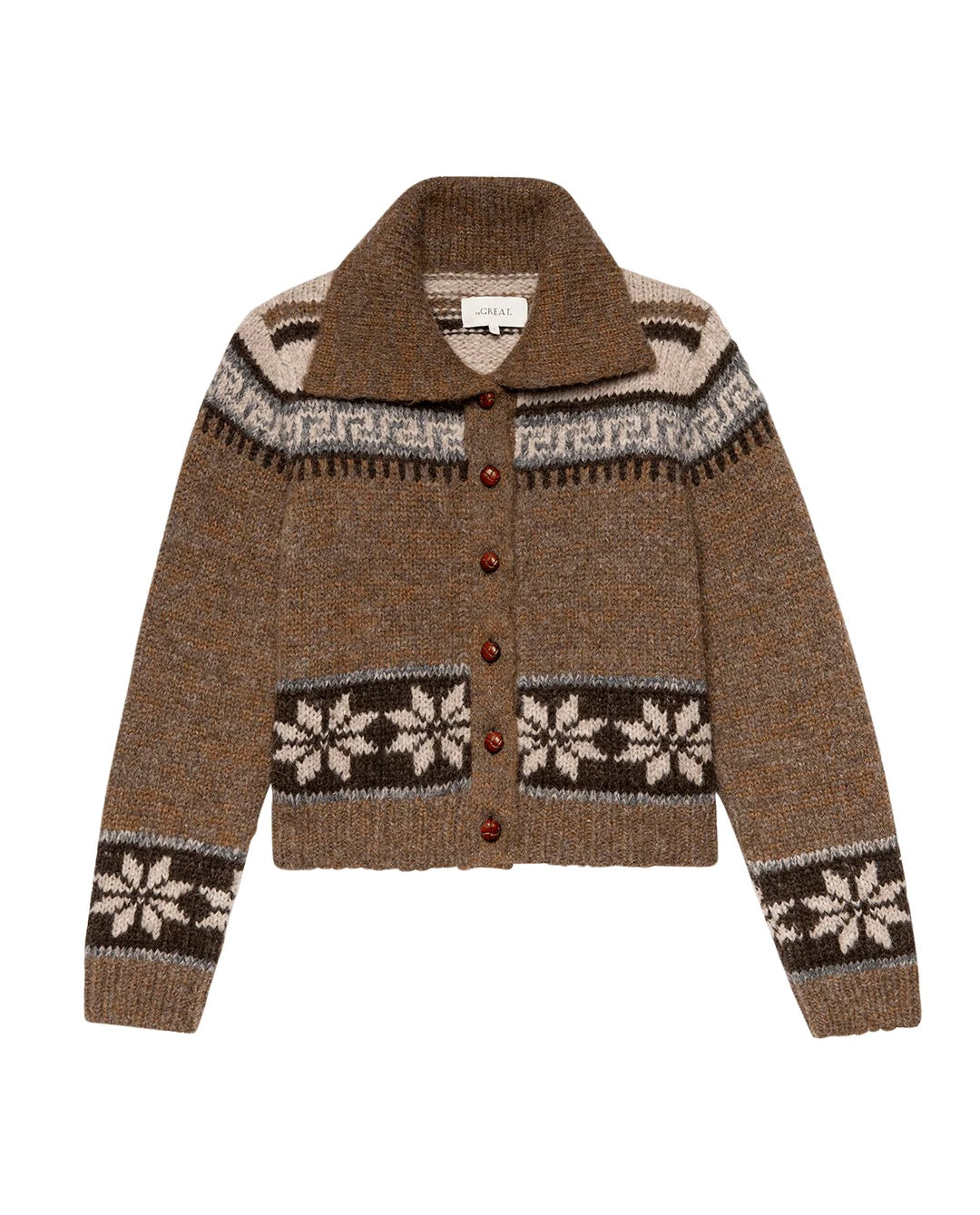 The Great The Nordic Scholar Cardigan Hickory Fair Isle-The Great-Thistle Hill