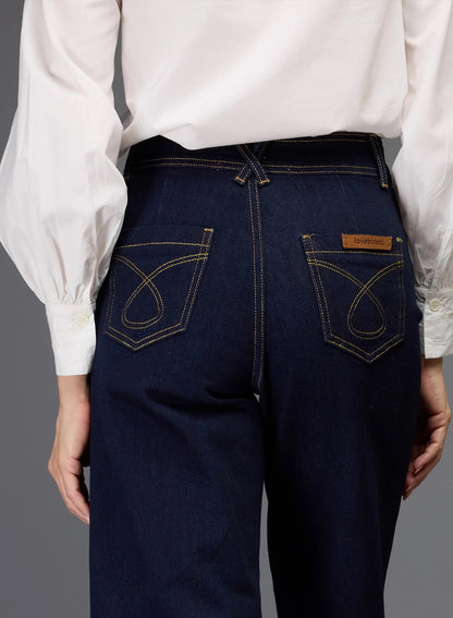 Love Binetti Costa Blue Gold Thread Pants-Love Binetti-Thistle Hill