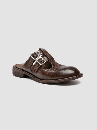 Officine Creative Rugged 117 Dark Brown Leather Mule-Officine Creative-Thistle Hill