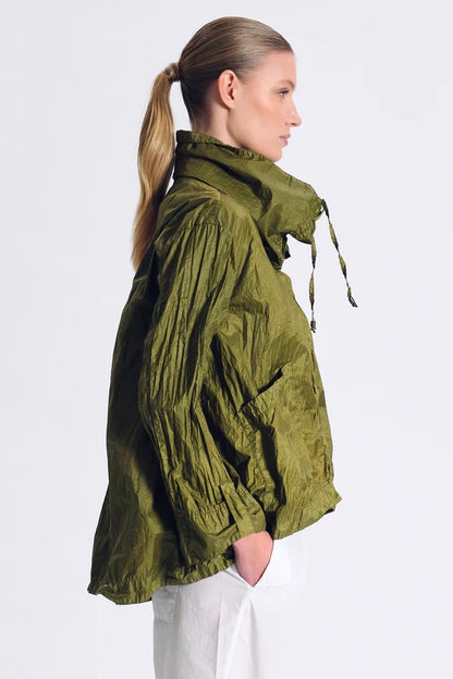Transit Flared Two-Toned Jacket Olive-Transit-Thistle Hill