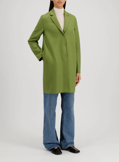 Harris Wharf London Cocoon Coat Pressed Wool Peridot-Harris Wharf London-Thistle Hill