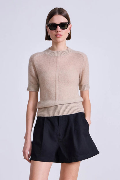 Apiece Apart Softest Silk Cashmere Tee Sand-Apiece Apart-Thistle Hill