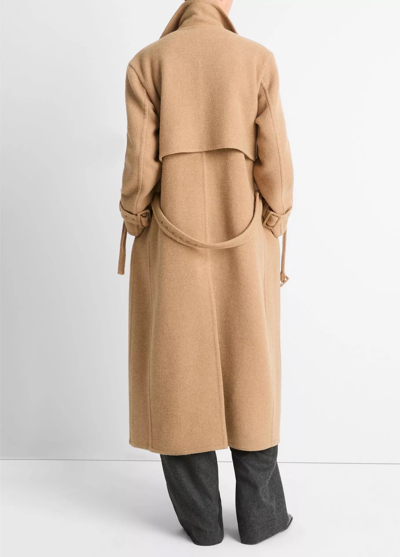 Camel belted coat online