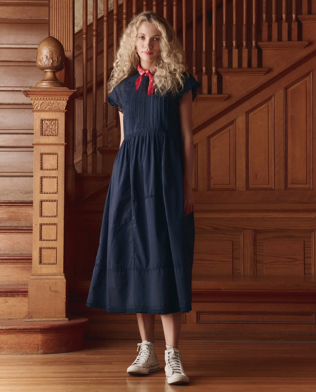 The Great Sonnet Dress Navy-The Great-Thistle Hill