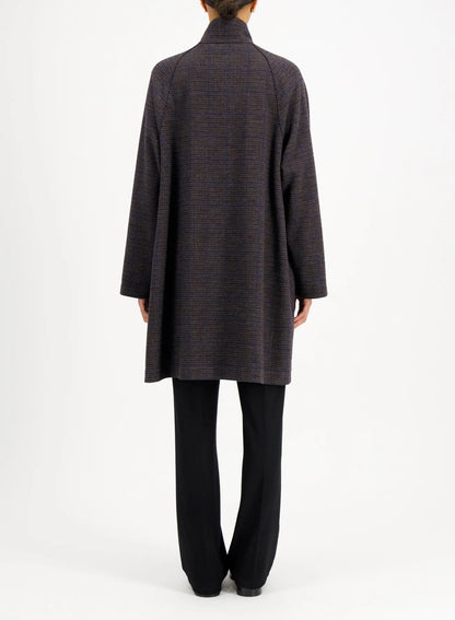 Harris Wharf/ Loro Piana Raglan Cape Grey & Brown