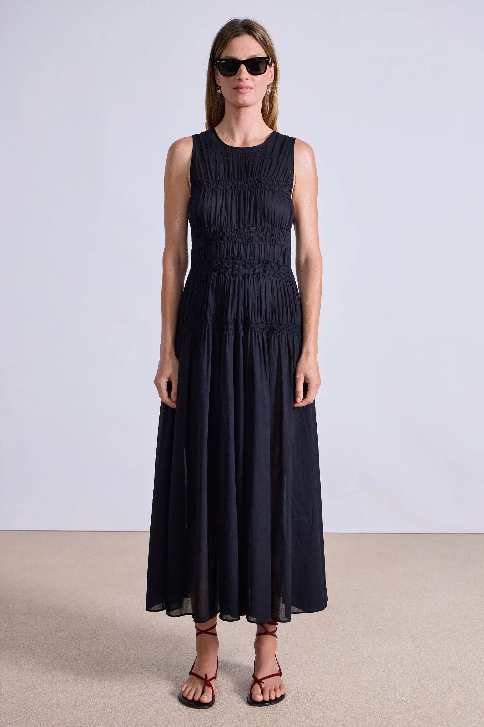 Apiece Apart Fabiana Maxi Black-Apiece Apart-Thistle Hill