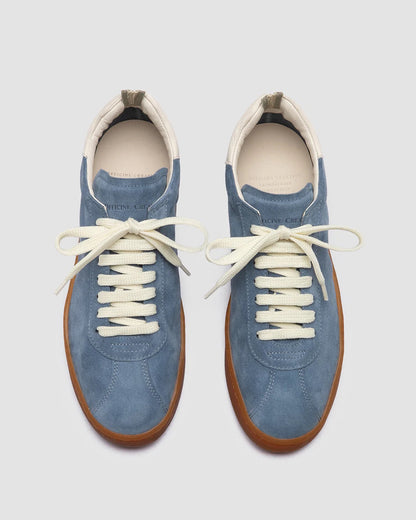 Officine Creative Destiny 101 Blue Leather and Suede Low Top Sneakers-Officine Creative-Thistle Hill