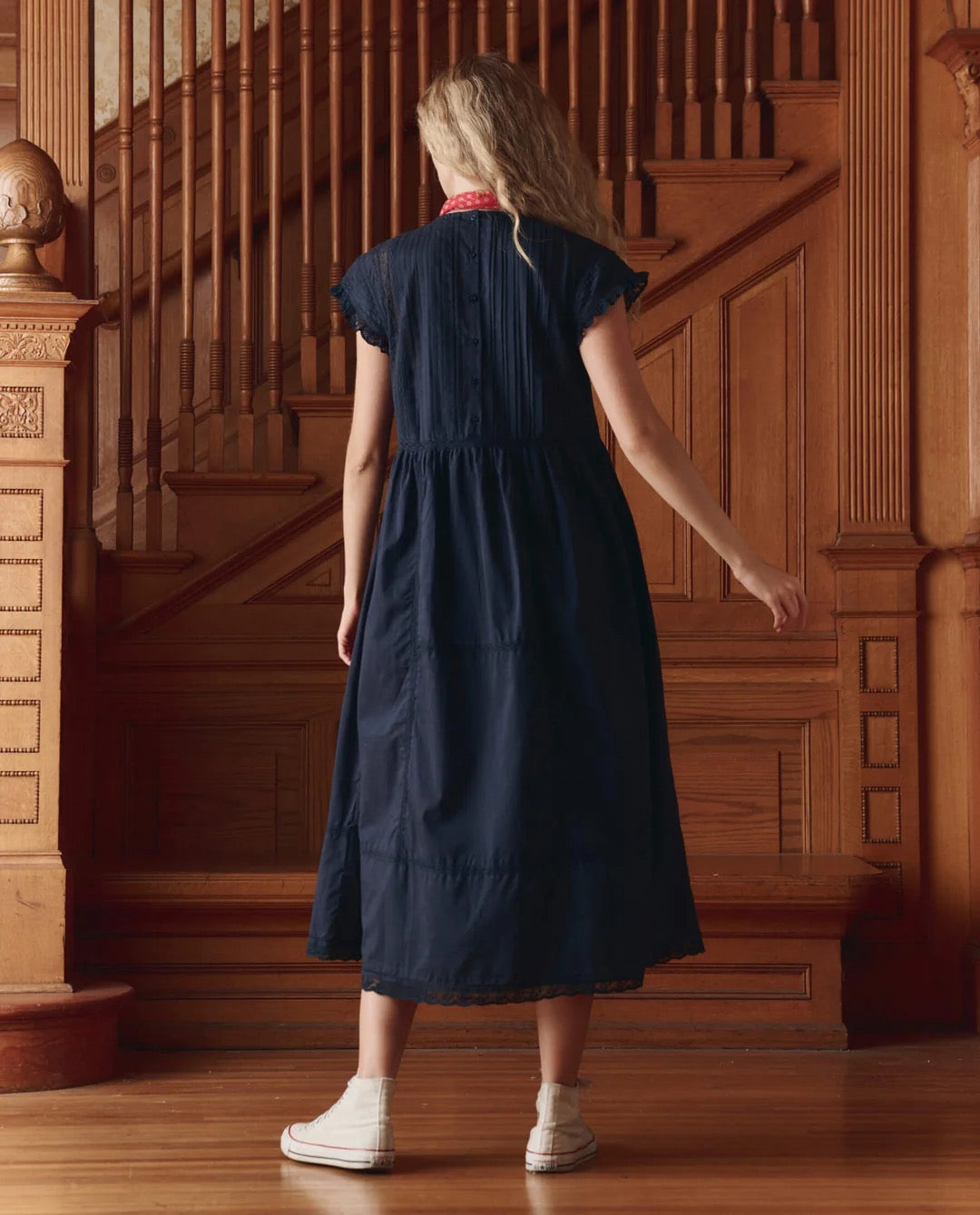The Great Sonnet Dress Navy-The Great-Thistle Hill