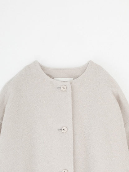 Evam Eva Wool Boucle Jacket Ecru-Evam Eva-Thistle Hill