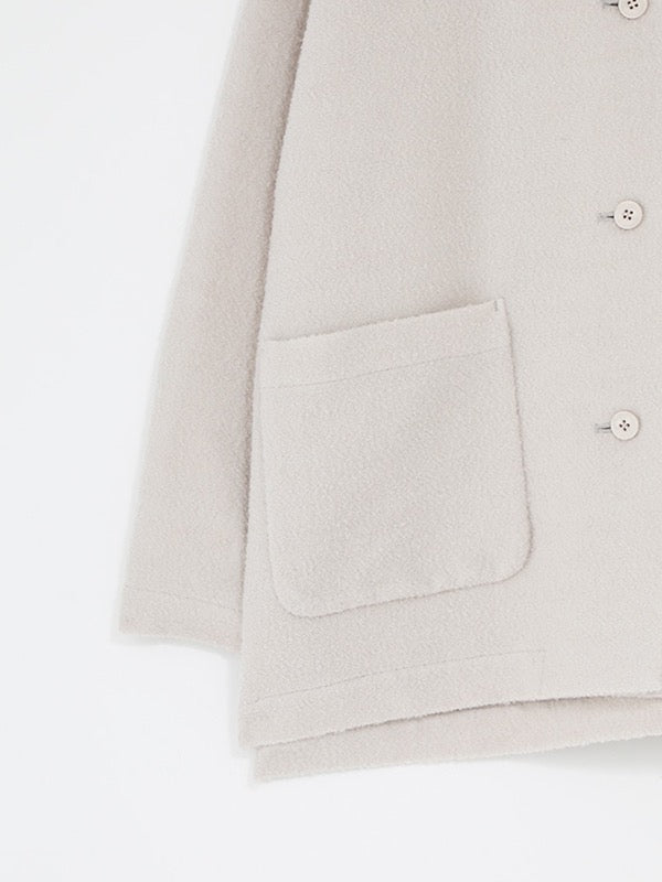 Evam Eva Wool Boucle Jacket Ecru-Evam Eva-Thistle Hill