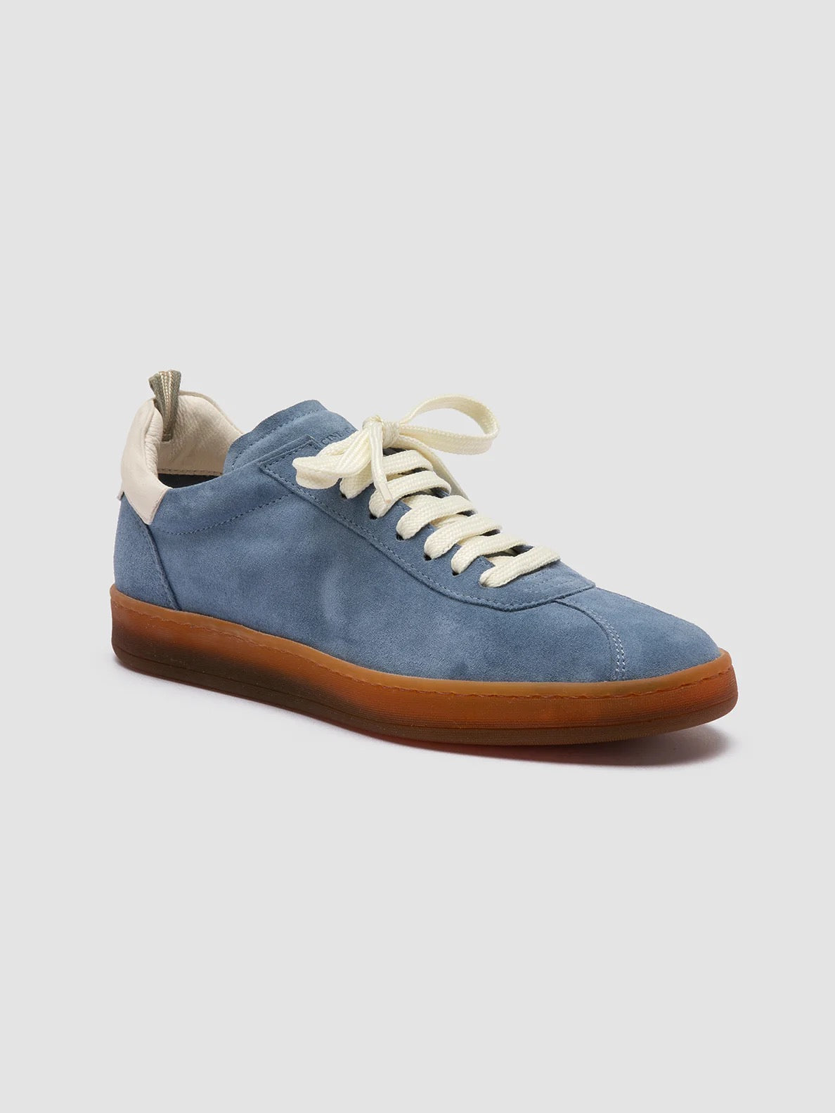 Officine Creative Destiny 101 Blue Leather and Suede Low Top Sneakers-Officine Creative-Thistle Hill