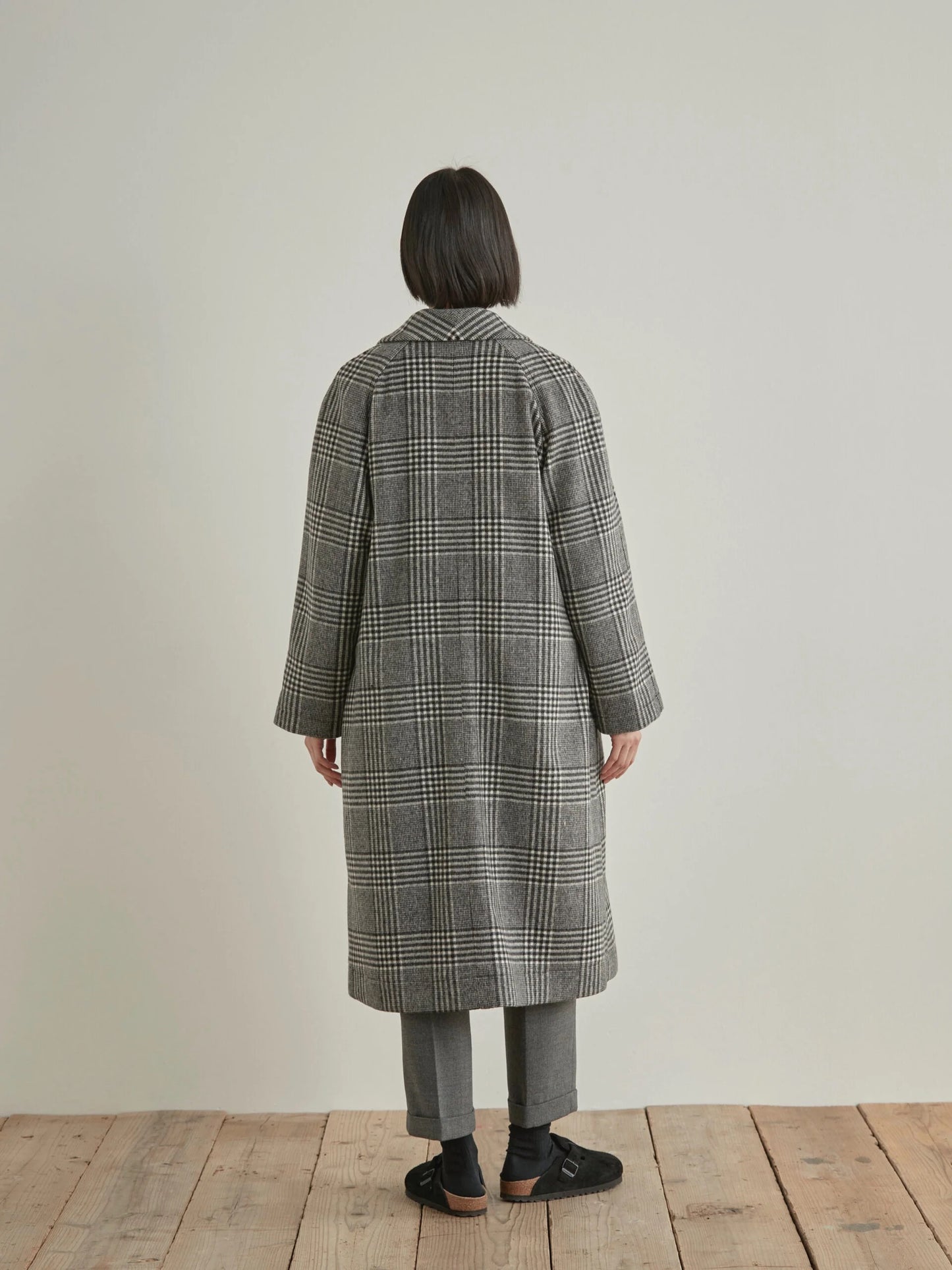 Nicholson & Nicholson My Robe Coat Grey Check-Nicholson & Nicholson-Thistle Hill