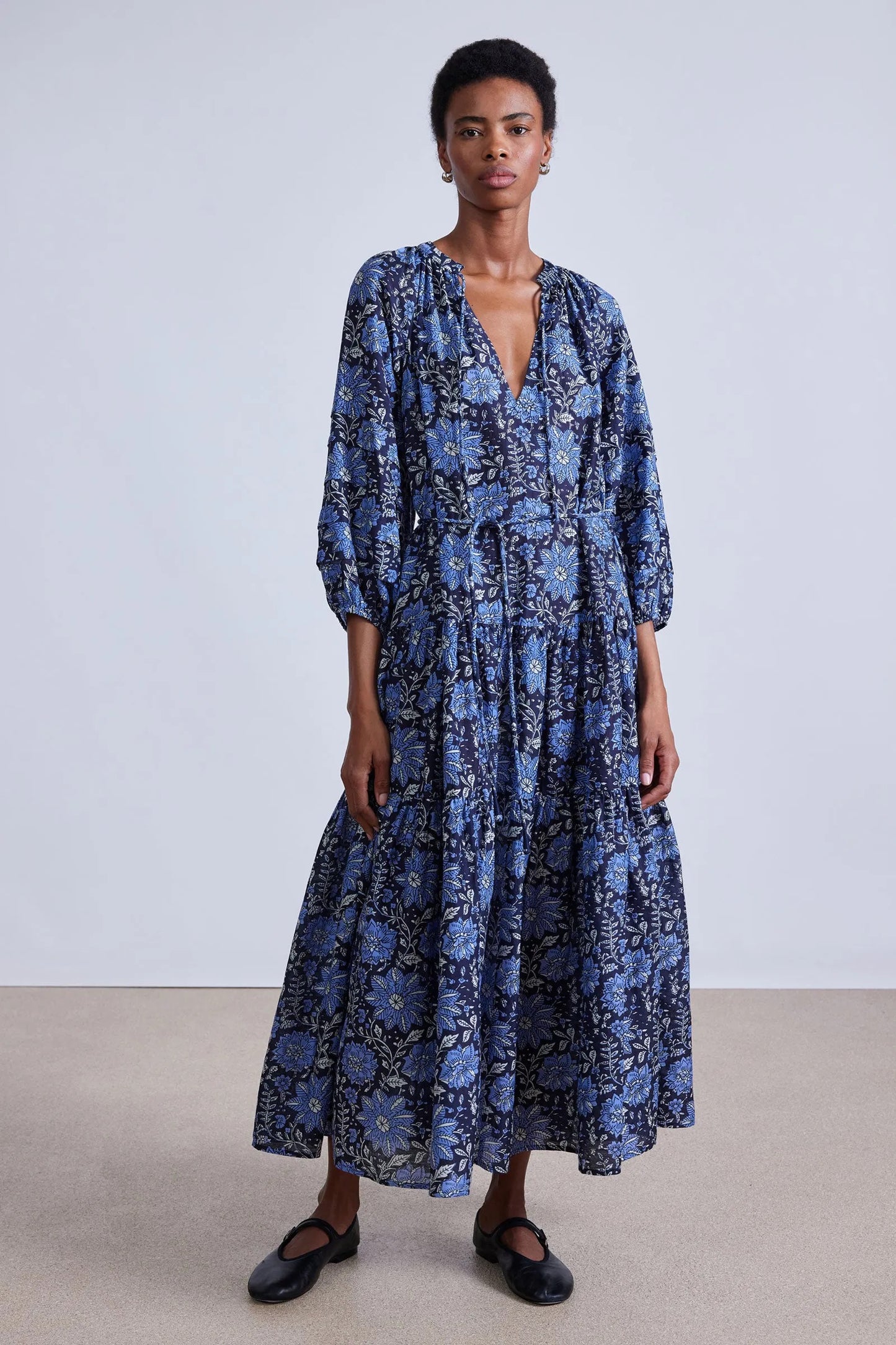 Apiece Apart Luminile Tier Maxi Dress Heritage Sky-Apiece Apart-Thistle Hill