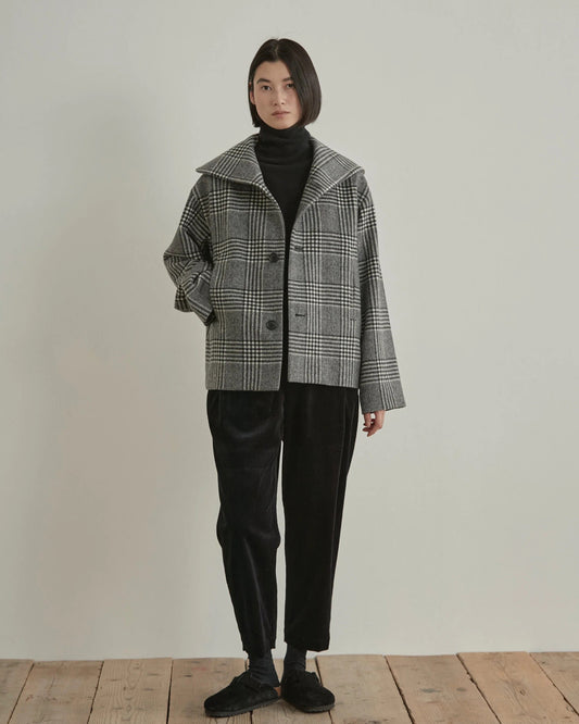 Nicholson & Nicholson My Sailor Coat Grey Check-Nicholson & Nicholson-Thistle Hill