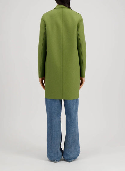 Harris Wharf London Cocoon Coat Pressed Wool Peridot-Harris Wharf London-Thistle Hill
