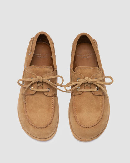Officine Creative LOVE 101 Camel Suede Boat Shoes Alce-Officine Creative-Thistle Hill
