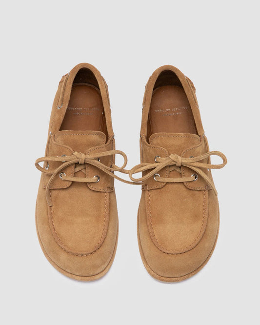 Officine Creative LOVE 101 Camel Suede Boat Shoes Alce-Officine Creative-Thistle Hill