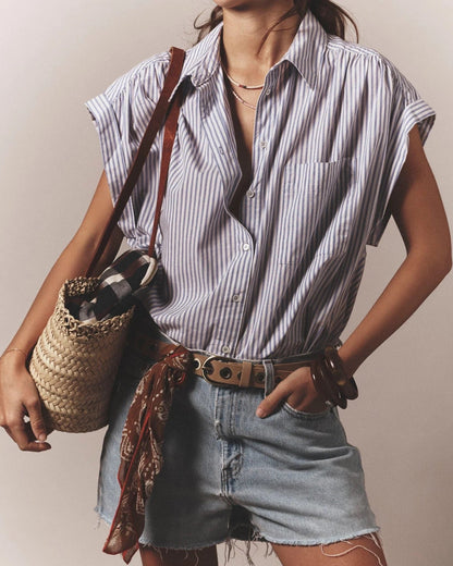 Xirena Lexi Shirt Blue Aggie-Xirena-Thistle Hill