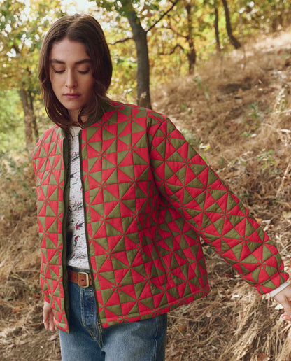 The Great Alps Puffer Jacket Quilted Vintage Army-The Great-Thistle Hill