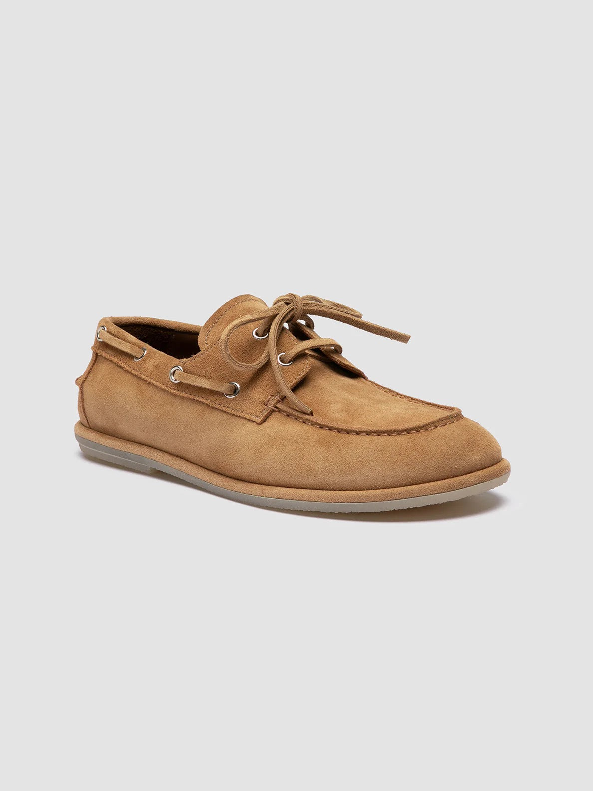 Officine Creative LOVE 101 Camel Suede Boat Shoes Alce-Officine Creative-Thistle Hill
