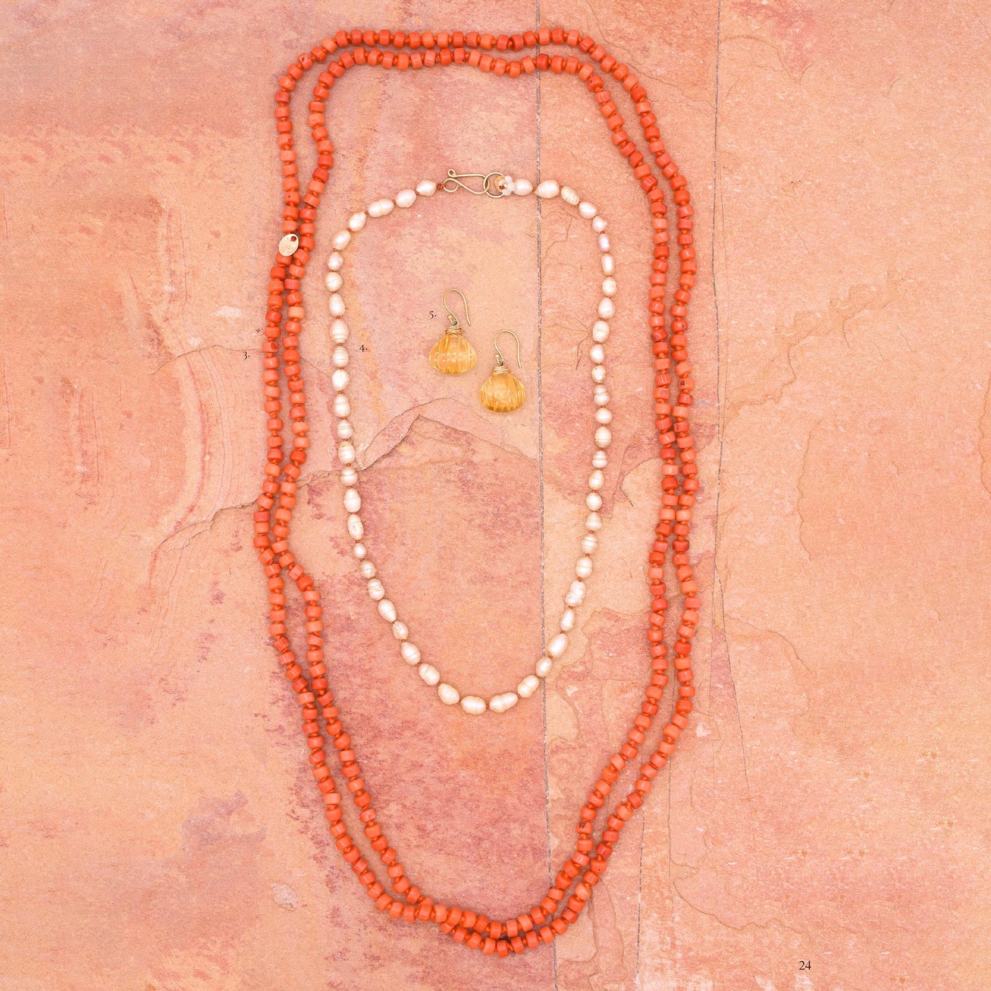 River Song Antique Italian Coral Necklace-River Song-Thistle Hill