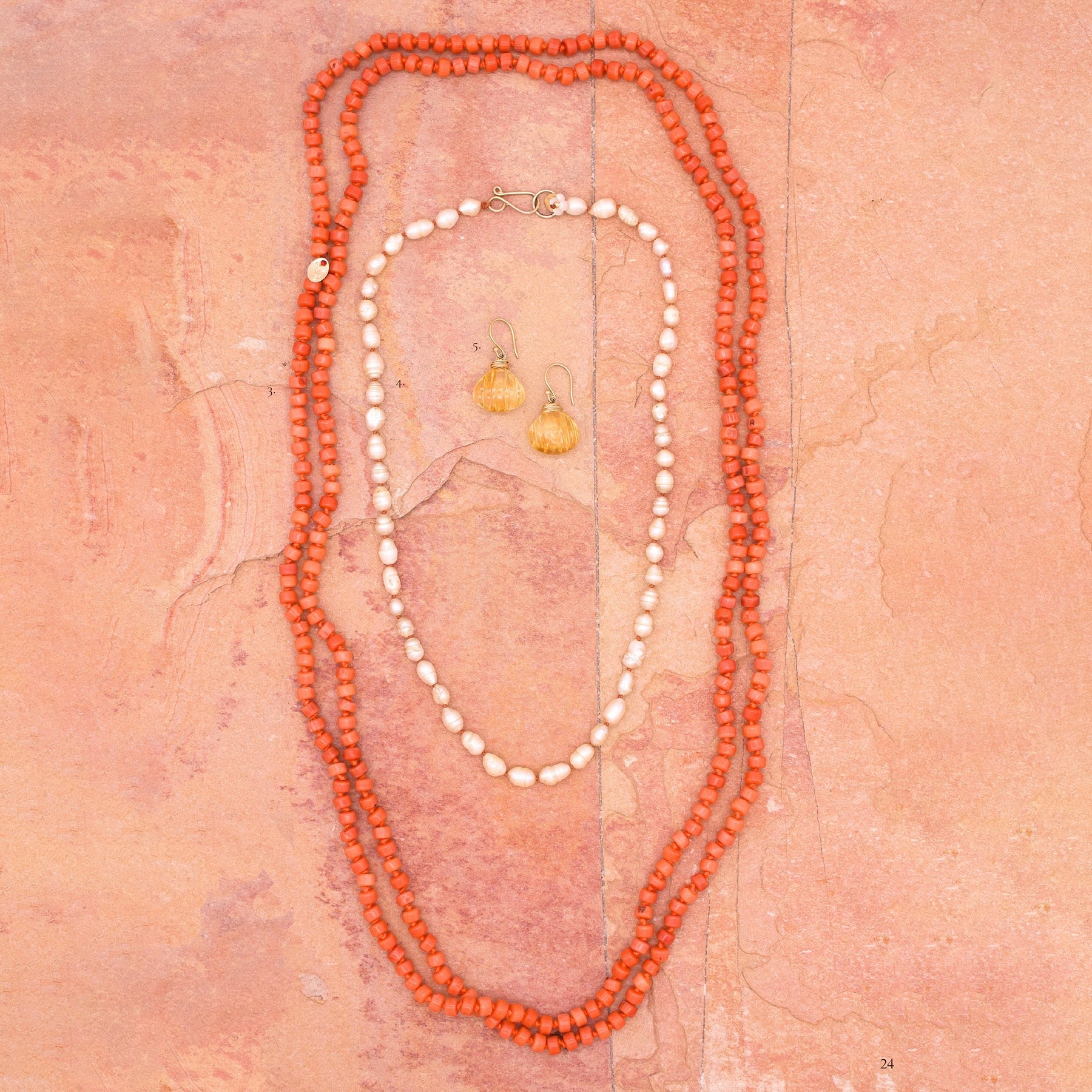 River Song Antique Italian Coral Necklace-River Song-Thistle Hill