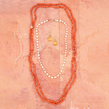 River Song Antique Italian Coral Necklace-River Song-Thistle Hill