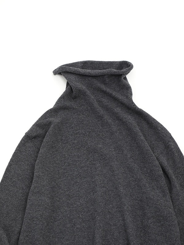 Evam Eva Cotton Cashmere Turtleneck Charcoal-Evam Eva-Thistle Hill